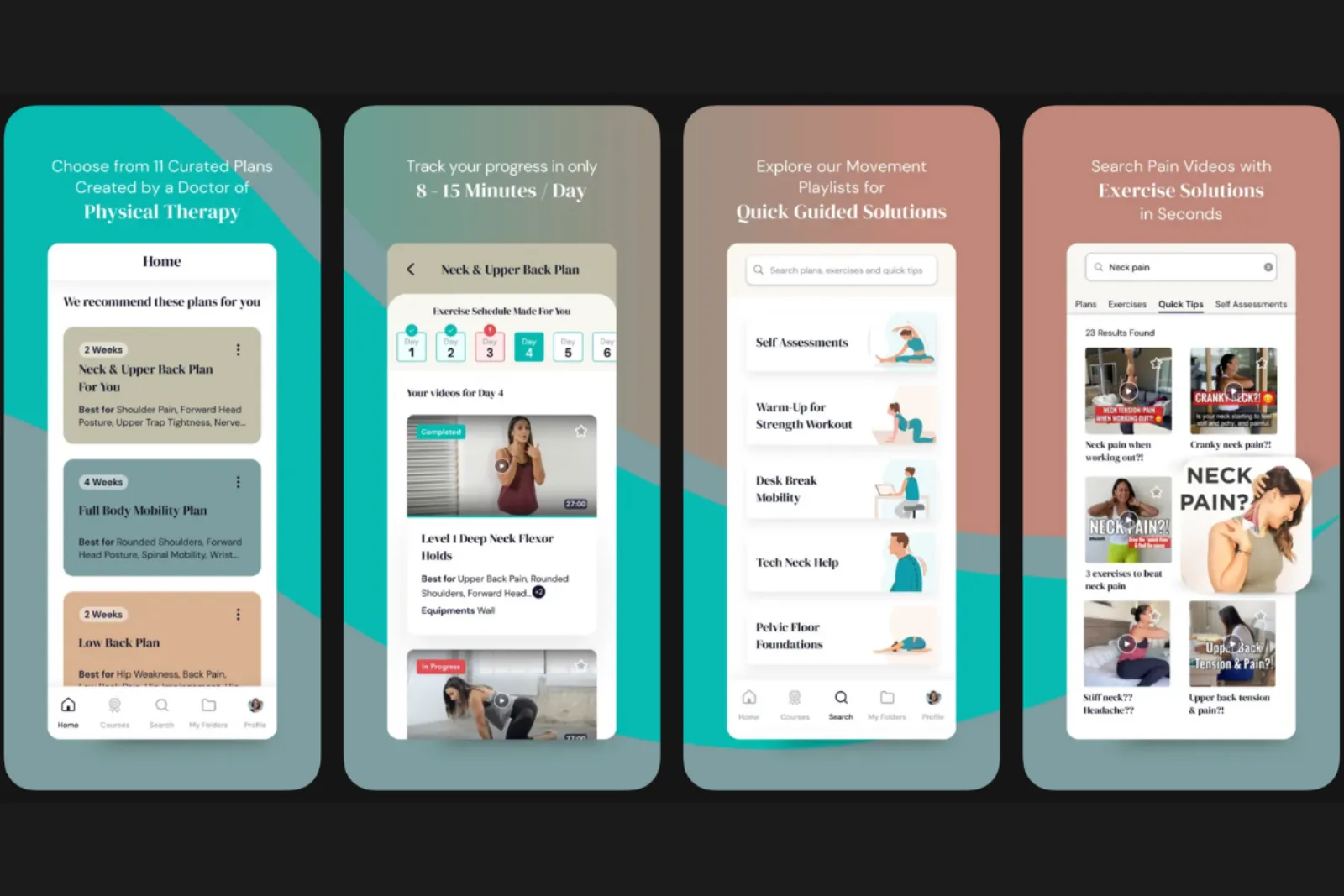 Jen app screens